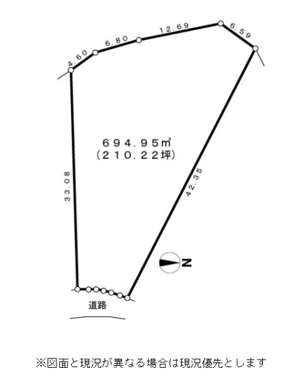 伊豆高原 伊豆急東大室別荘地 土地区画図