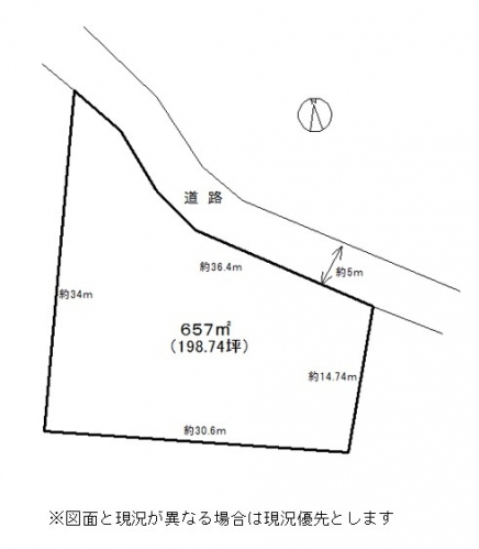 伊豆高原 殖産浮山温泉別荘地 土地区画図