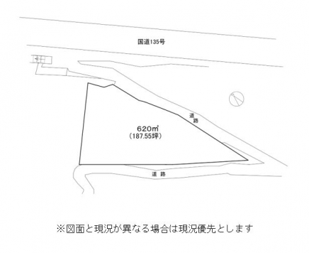 東伊豆 見高分譲地外 土地区画図