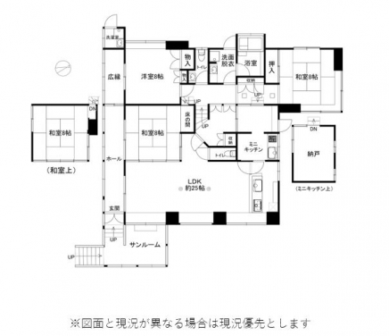 伊豆高原 伊豆急東大室別荘地 建物平面図