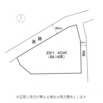 伊豆高原 八幡野分譲地外 土地区画図