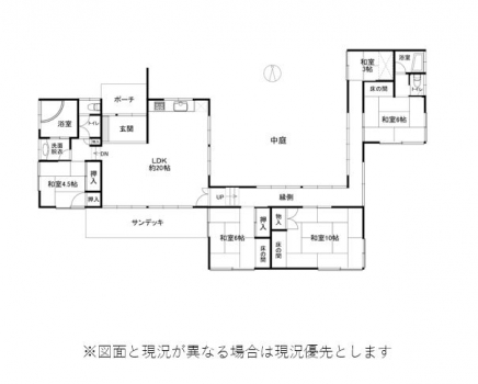 伊豆高原 殖産浮山温泉別荘地 建物平面図