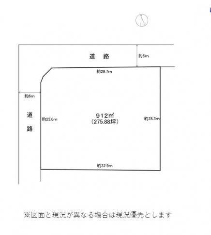 伊豆高原 大室高原別荘地 土地区画図