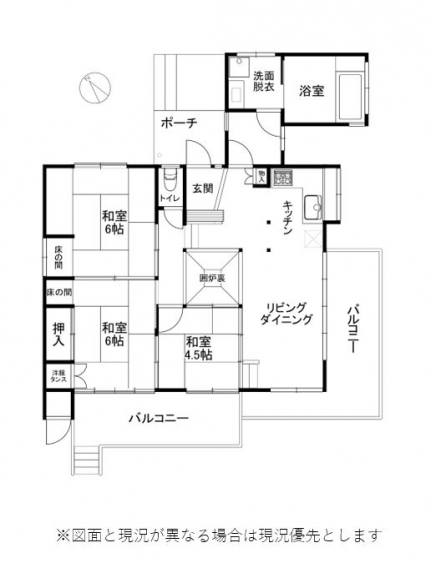 伊豆高原 大室高原別荘地 建物平面図