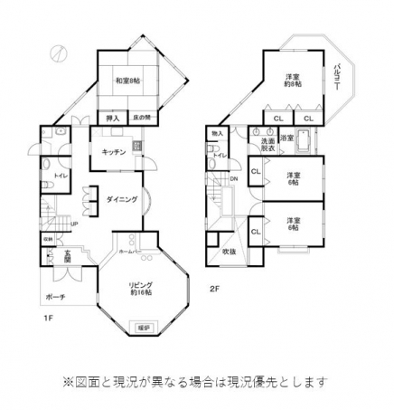 伊豆高原 イトーピア一碧湖畔別荘地 建物平面図