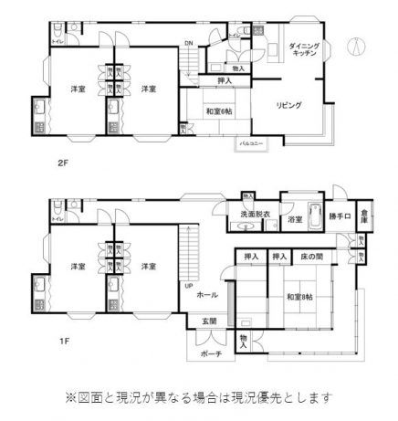 伊豆高原 伊豆急伊豆高原別荘地 建物平面図