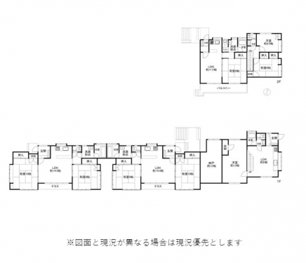 伊豆高原 伊豆急伊豆高原別荘地 建物平面図