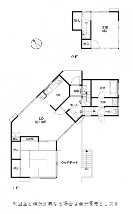 伊豆高原 大室高原別荘地 建物平面図