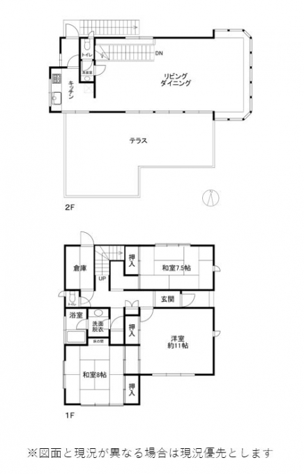 伊豆高原 伊豆急伊豆高原別荘地 建物平面図