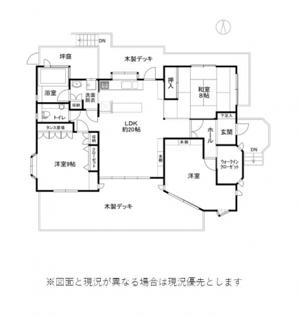 伊豆高原 伊豆急東大室別荘地 建物平面図