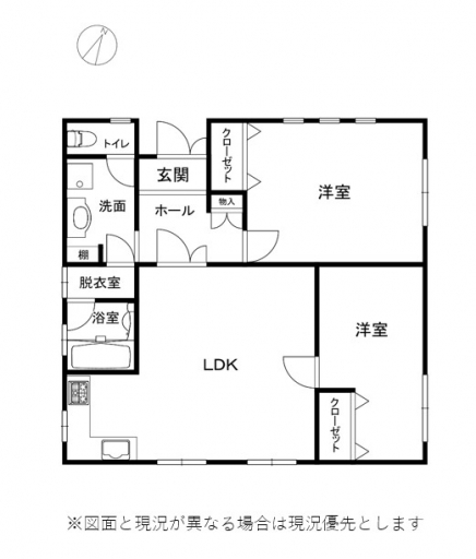 伊豆高原 富士産業別荘地 建物平面図