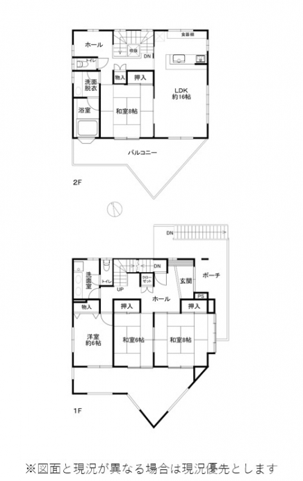 伊豆高原 伊豆急伊豆高原別荘地 建物平面図