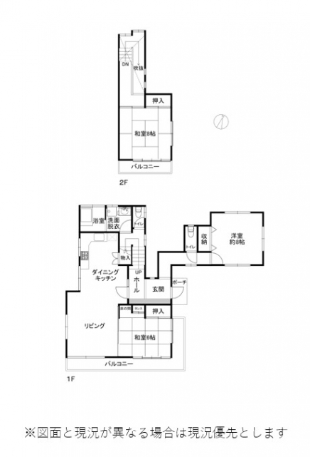 伊豆高原 伊豆急伊豆高原別荘地 建物平面図