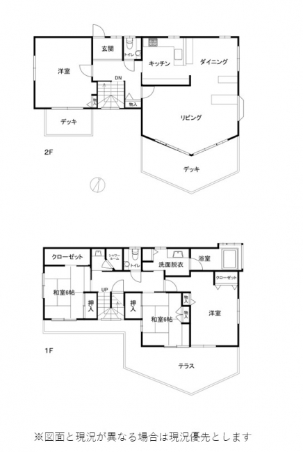 伊豆高原 あかざわ第三恒陽台別荘地 建物平面図