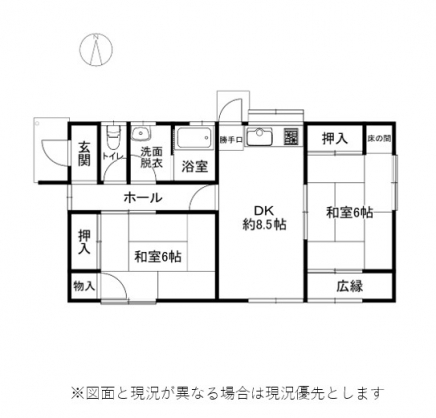 伊豆高原 大室高原別荘地 建物平面図