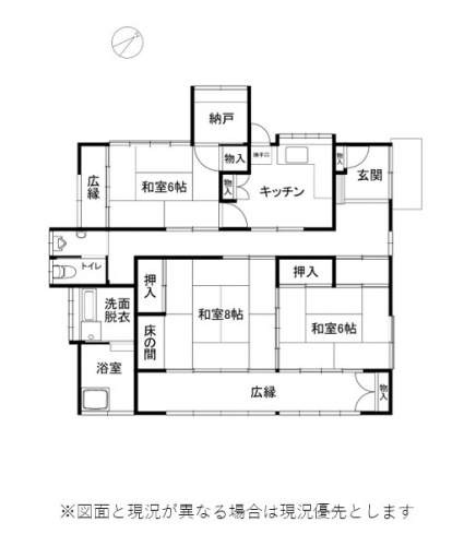 伊豆高原 大室高原別荘地 建物平面図