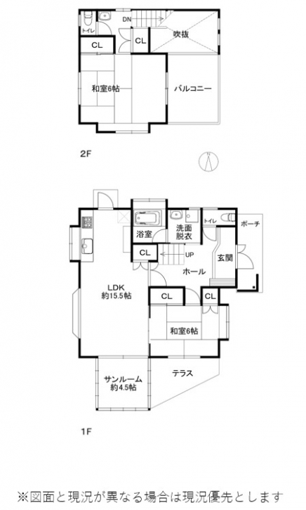 伊豆高原 大室高原別荘地 建物平面図