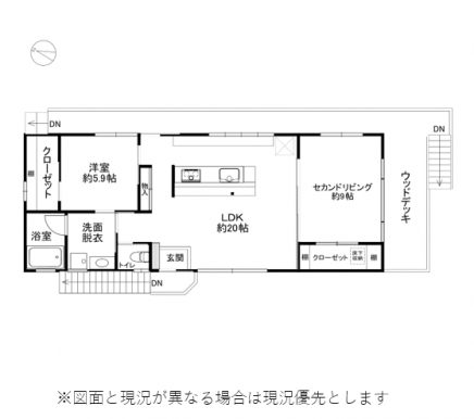 伊豆高原 大室高原別荘地 建物平面図