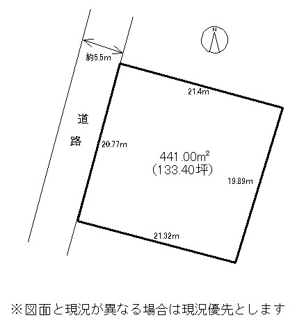 伊豆高原 伊豆急伊豆高原別荘地 土地区画図