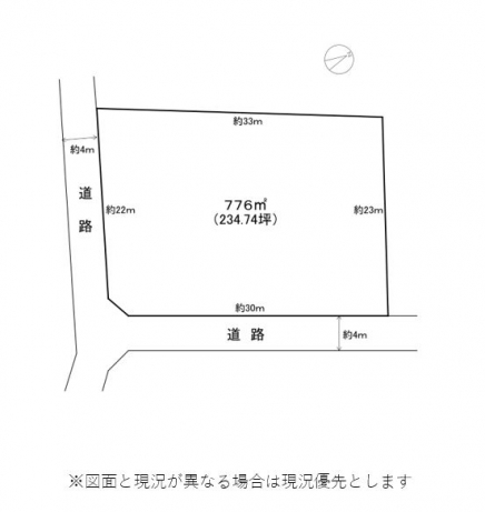 伊豆高原 大室高原別荘地 土地区画図